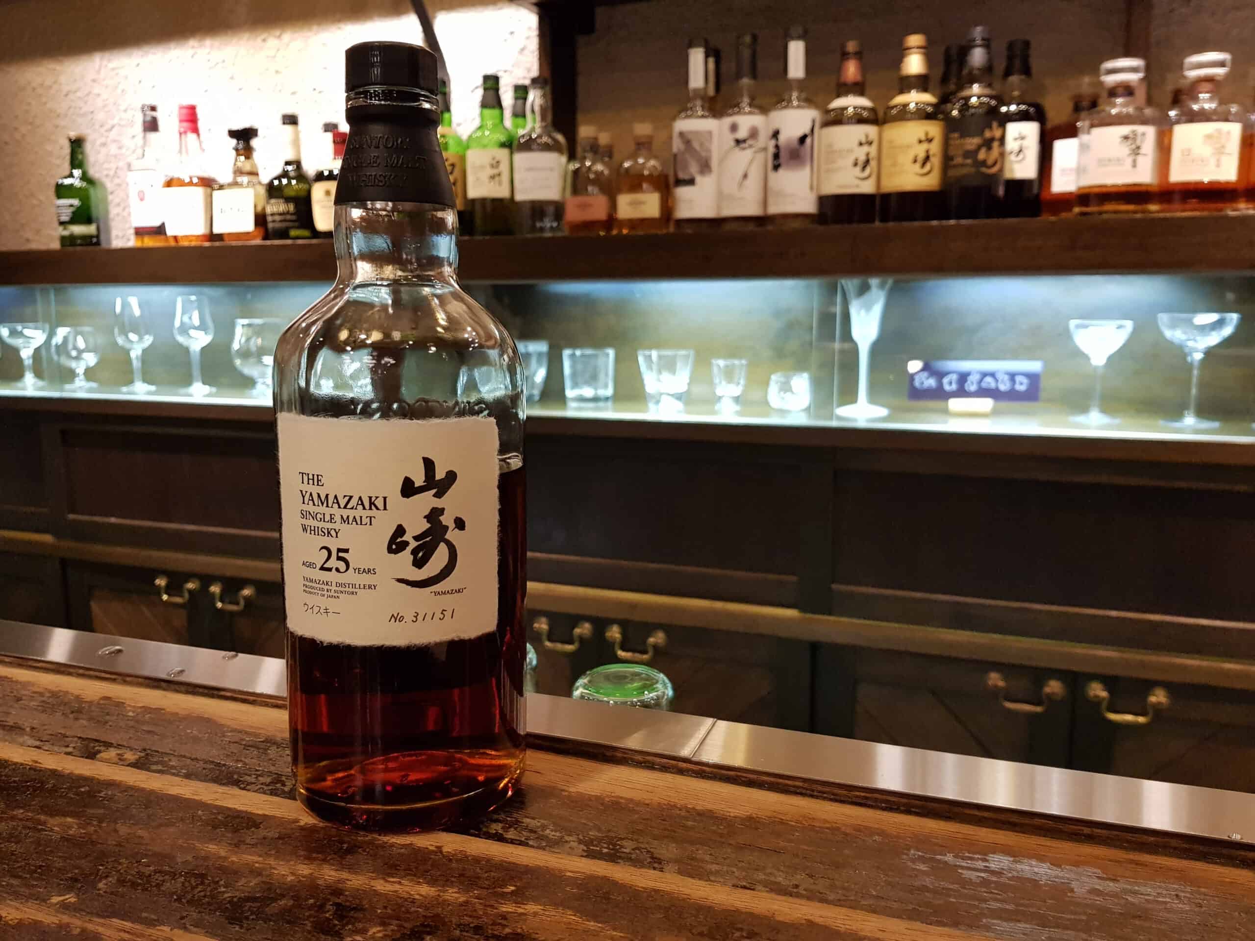 Yamazaki single malt whiskey